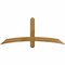 Ekena Millwork Bellingham Rough Sawn Timber Gable Bracket, Western Red Cedar, 60"W x 25"H x 4"D x 4"F, 10/12 Pitch GBW060X25X0404BEL00RWR - alternate 1